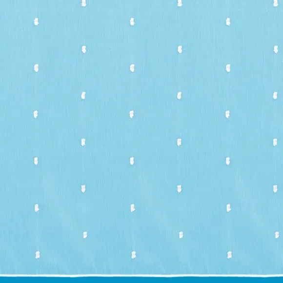 Lottie Voile Curtain Fabric - White, Woven alternate view
