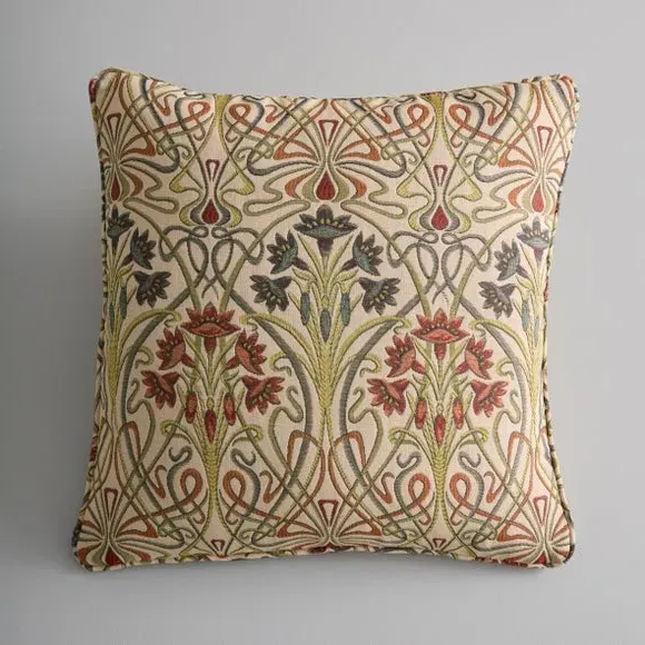 Lucetta Square Cushion Cover - Jewel Red, Recycled Polyester alternate view