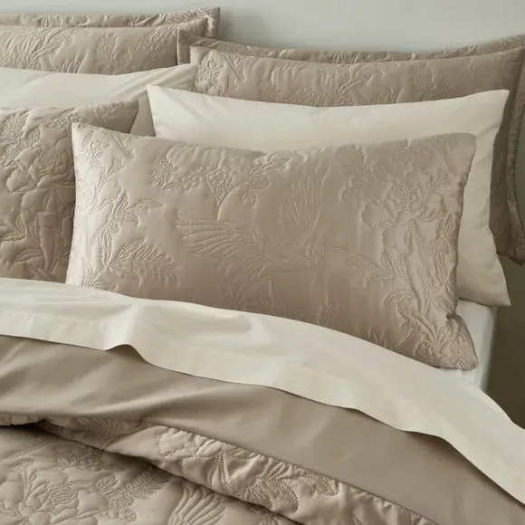 Heron Duvet Cover Set - Champagne, Polyester alternate view