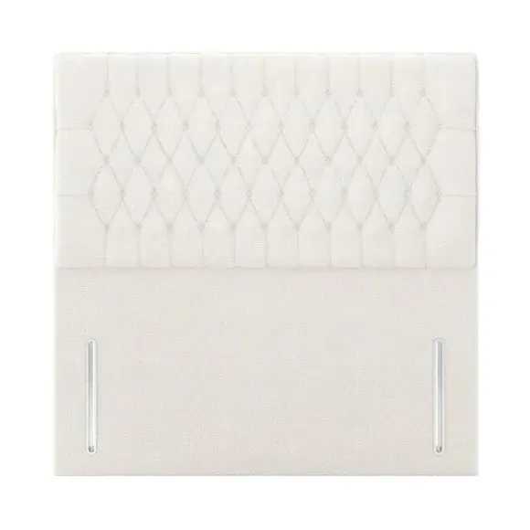 Chesterfield Headboard Floor Standing - Cream, Teddy by Dunelm, image 3