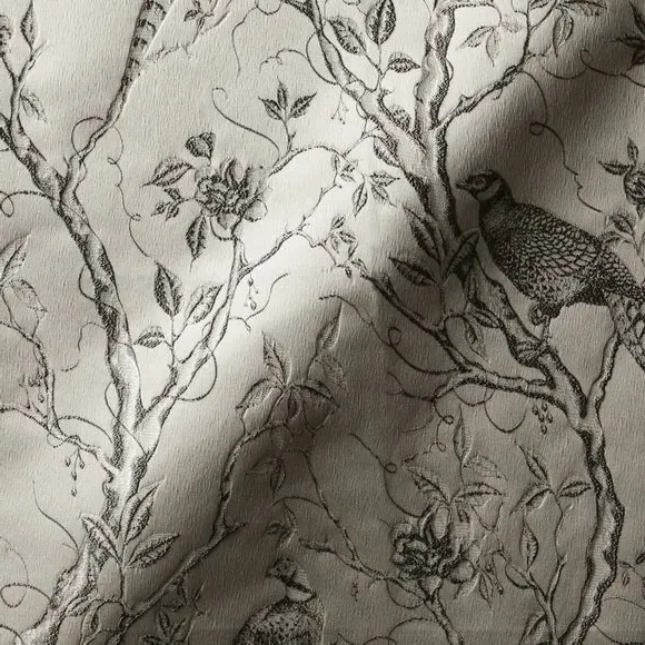 Made to Measure Curtains Bird Design - Oyster alternate view