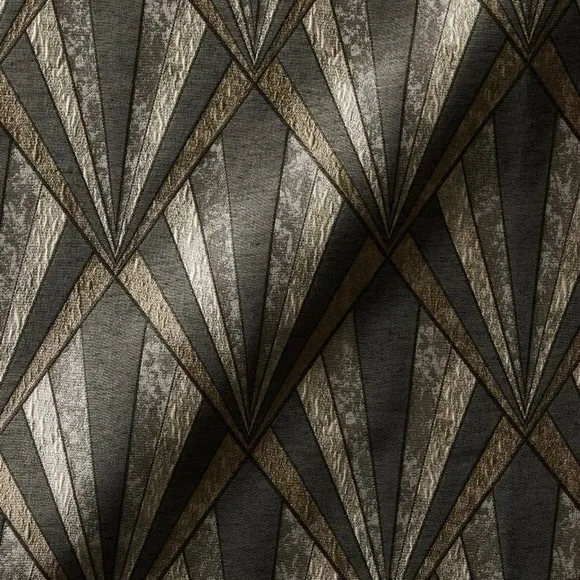 Made to Measure Curtains - Black, Fabric alternate view