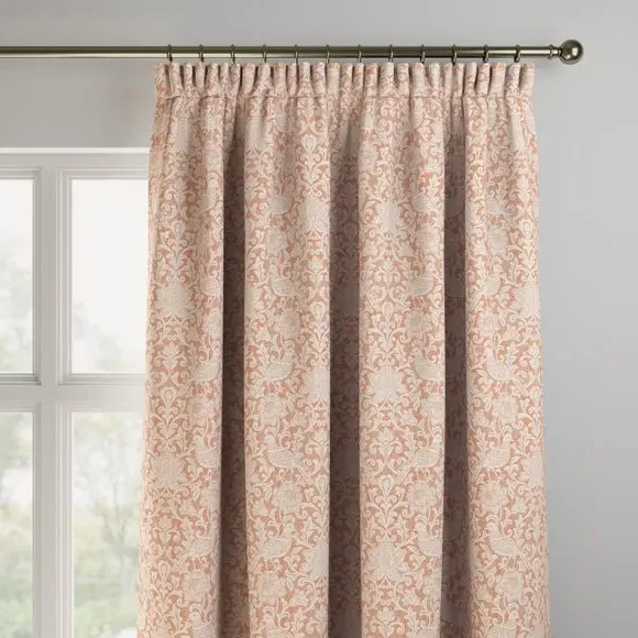 Made to Measure Curtains - Burnt Orange, Polyester by Dunelm, image 3