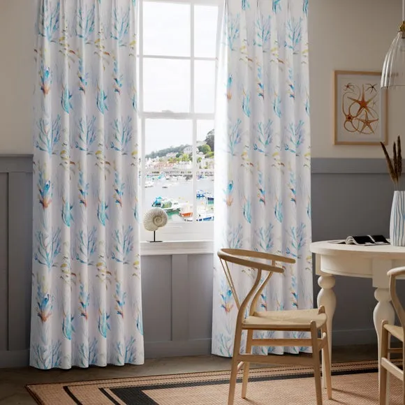 Made to Measure Curtains - Cobalt, Cotton alternate view