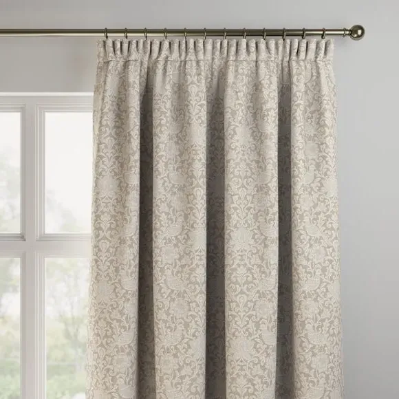Made to Measure Curtains - Dove, Polyester by Dunelm, image 3