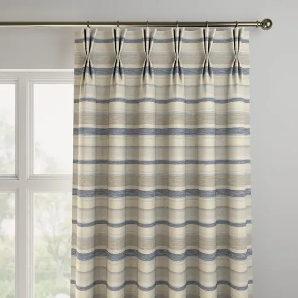 Made to Measure Curtains - Grey, Striped by Dunelm, image 3