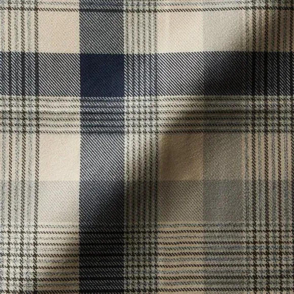 Made to Measure Curtains - Indigo, Checked alternate view