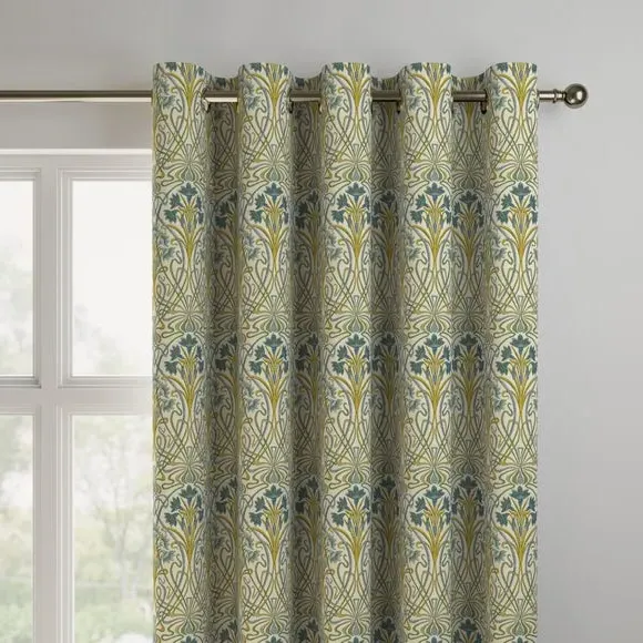 Lucetta Made to Measure Curtain - Indigo by Dunelm, image 3