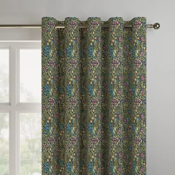 Made to Measure Curtains - Jewel, Floral by Dunelm, image 3