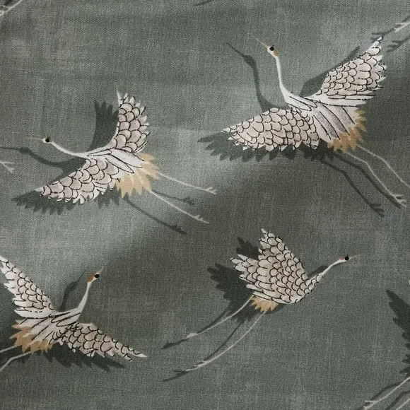 Made to Measure Curtains - Olive, Printed alternate view