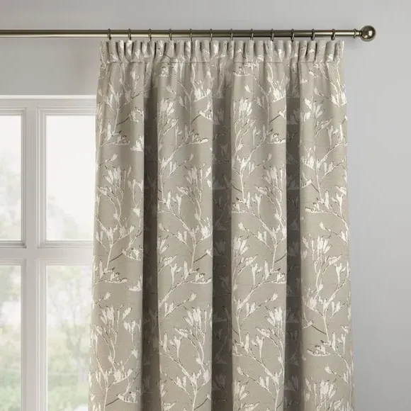 Made to Measure Curtains - Pebble, Jacquard by Dunelm, image 2
