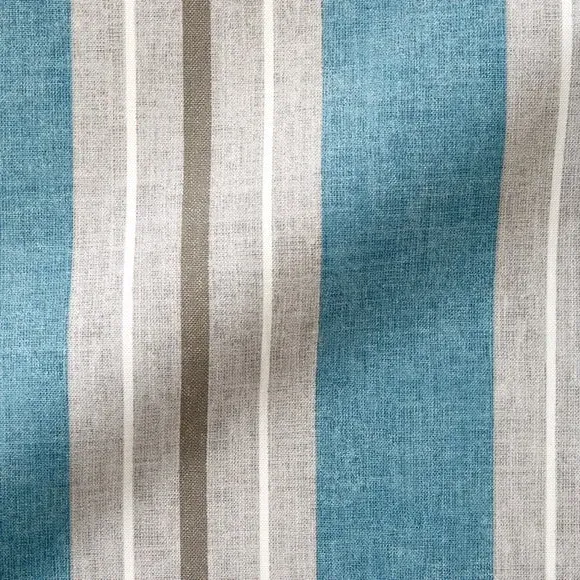 Made to Measure Curtains Striped - Blue alternate view