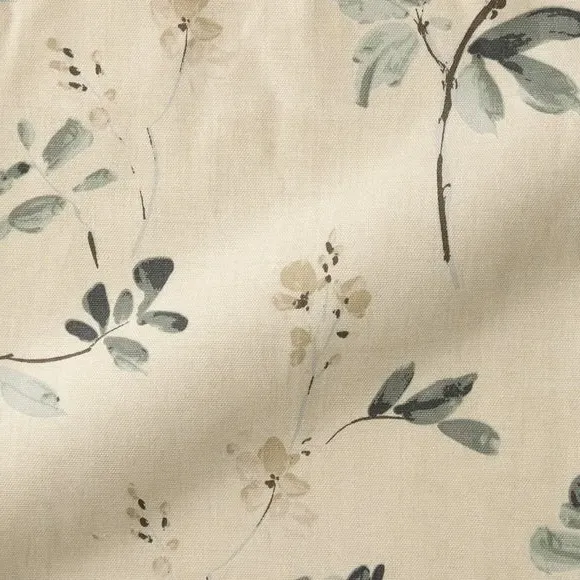 Made to Measure Curtains - Teal, Floral alternate view