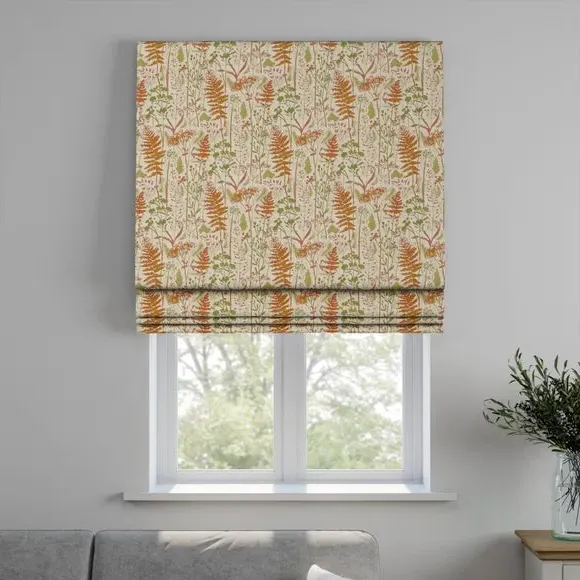 Made to Measure Roman Blind - Autumn, Cotton by Dunelm, image 4