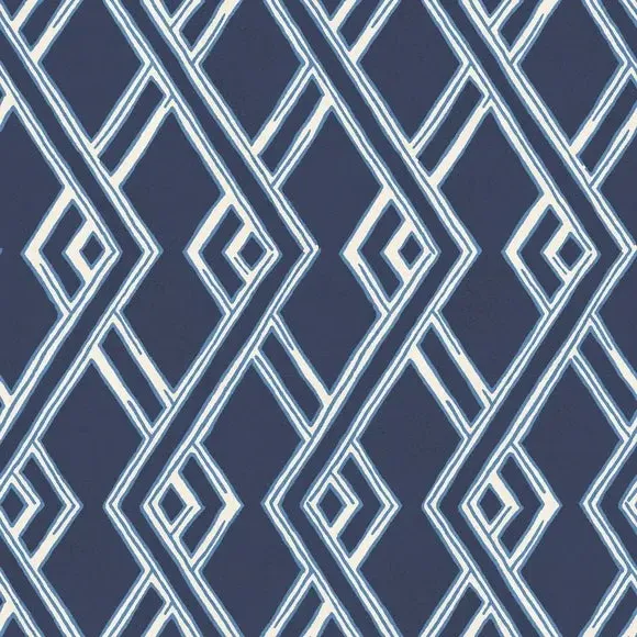 Made to Measure Roman Blind - Blue, Fire Retardant alternate view