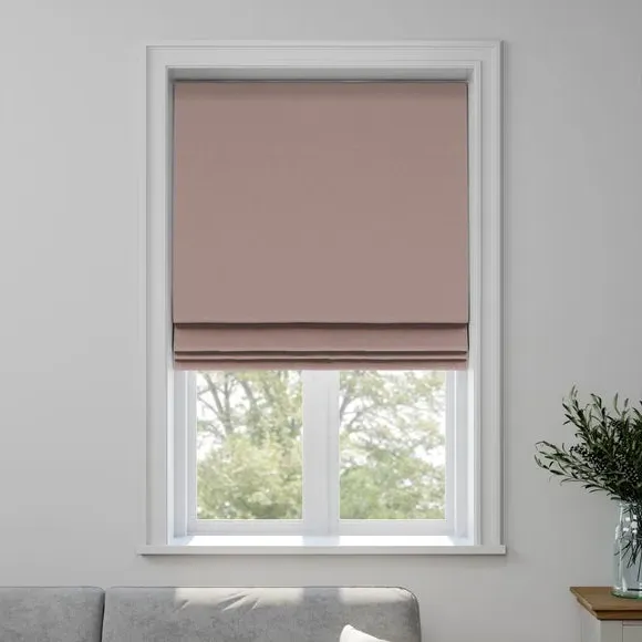Made to Measure Roman Blind - Blush, Jacquard by Dunelm, image 3