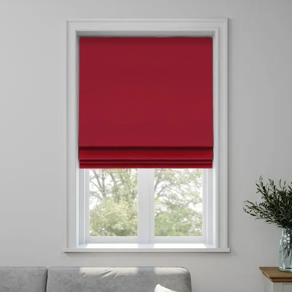 Made to Measure Roman Blind - Bordeaux, Cotton by Dunelm, image 3