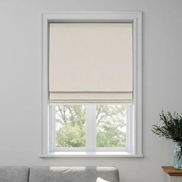 Made to Measure Roman Blind - Bronte Pearl, Polyester by Dunelm, image 3