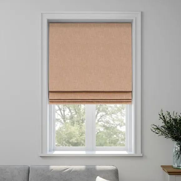 Made to Measure Roman Blind - Clay, Polyester by Dunelm, image 3