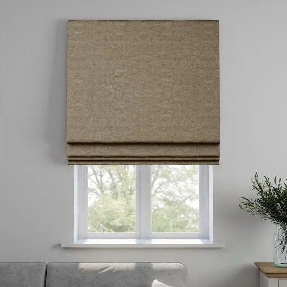 Made to Measure Roman Blind - Lux Dove, Velvet by Dunelm, image 4