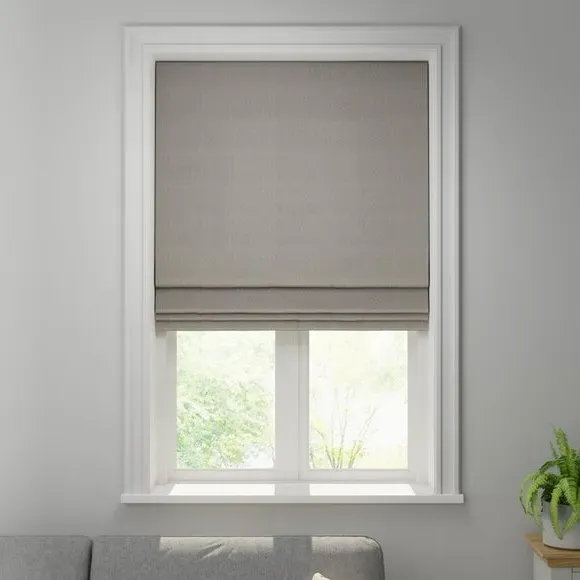 Made to Measure Roman Blind - Flint, Polyester by Dunelm, image 3