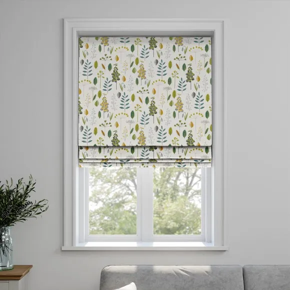 Made to Measure Roman Blind - Green by Dunelm, image 3