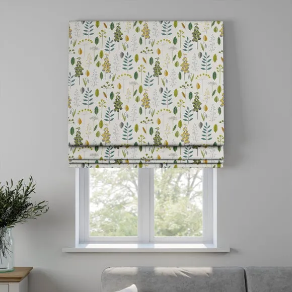 Made to Measure Roman Blind - Green by Dunelm, image 4