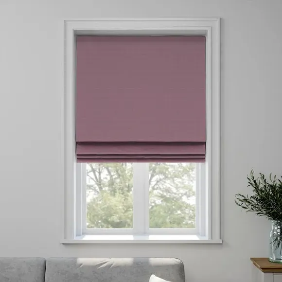 Made to Measure Roman Blind - Heather, Polyester by Dunelm, image 3