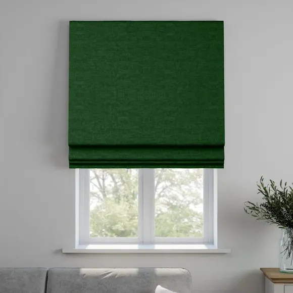 Made to Measure Roman Blind - Lux Jade, Velvet by Dunelm, image 4