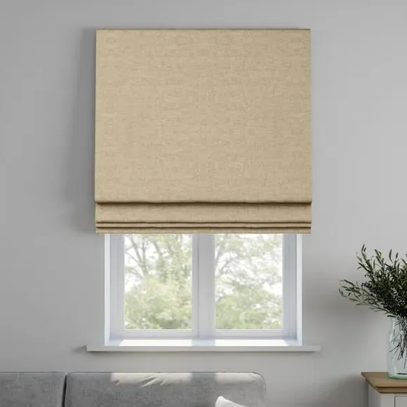 Made to Measure Roman Blind - Lux Linen, Velvet by Dunelm, image 4