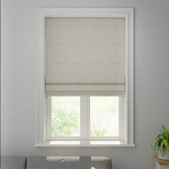 Made to Measure Roman Blind - Natural, Fabric by Dunelm, image 3