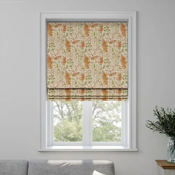 Made to Measure Roman Blind - Netley Autumn, Cotton by Dunelm, image 3
