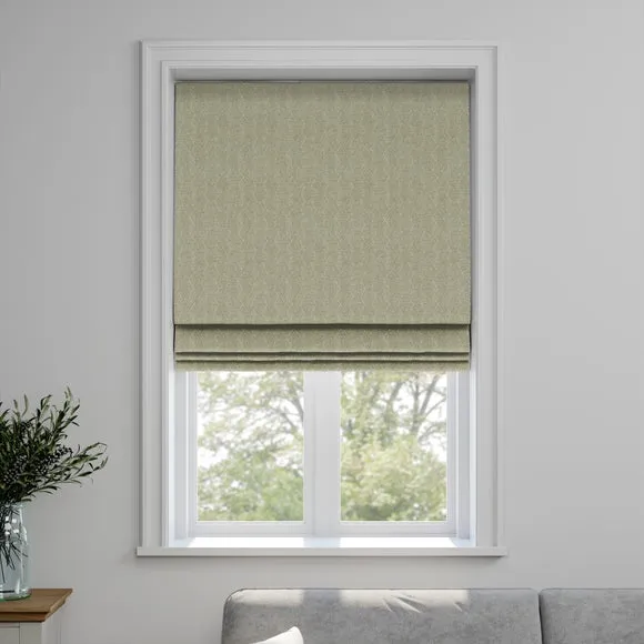 Porto Made to Measure Roman Blind - Olive, Polycotton by Dunelm, image 3