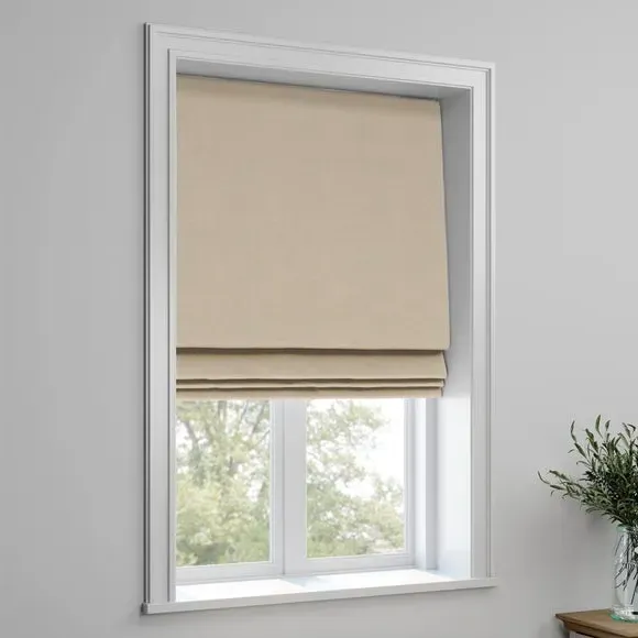 Made to Measure Roman Blind - Oyster by Dunelm, image 3