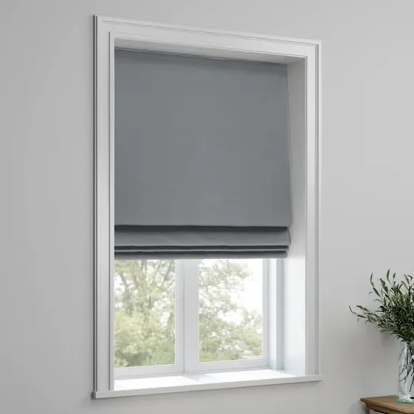 Made to Measure Roman Blind - Pewter by Dunelm, image 3