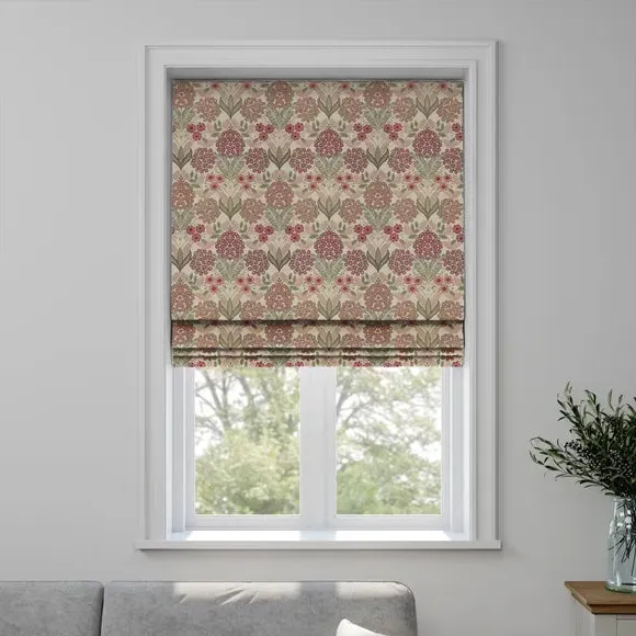Made to Measure Roman Blind - Raspberry, Polyester by Dunelm, image 3