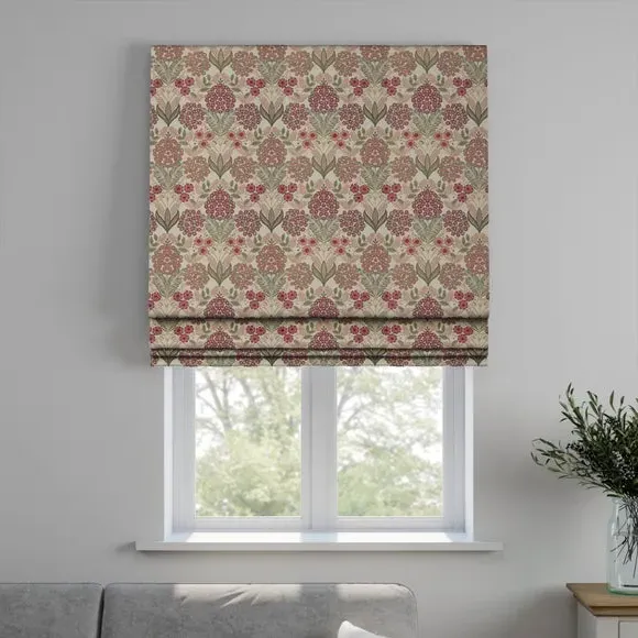 Made to Measure Roman Blind - Raspberry, Polyester by Dunelm, image 4