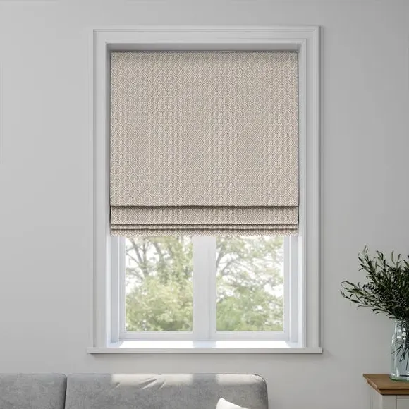 Made to Measure Roman Blind - Sand, Cotton Linen by Dunelm, image 3