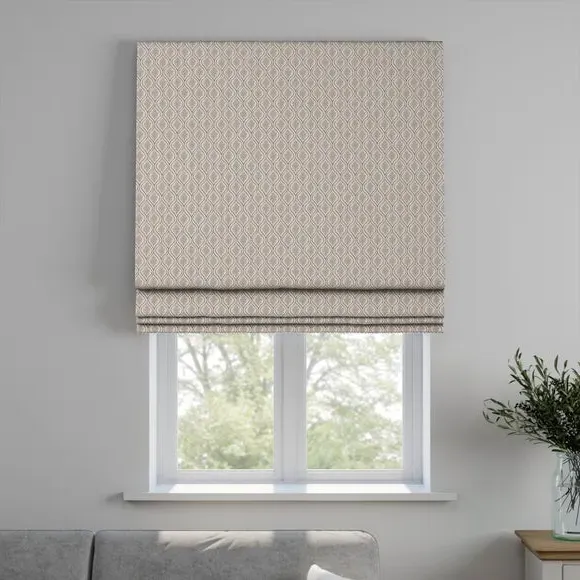 Made to Measure Roman Blind - Sand, Cotton Linen by Dunelm, image 4