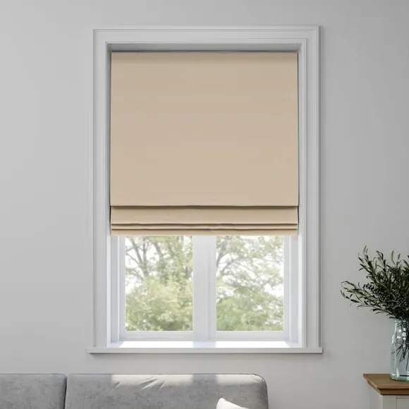 Made to Measure Roman Blind - Sand, Polyester by Dunelm, image 3