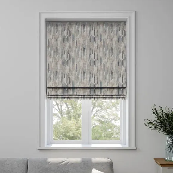 Cascata Made to Measure Roman Blind - Seafoam, Polyester by Dunelm, image 3