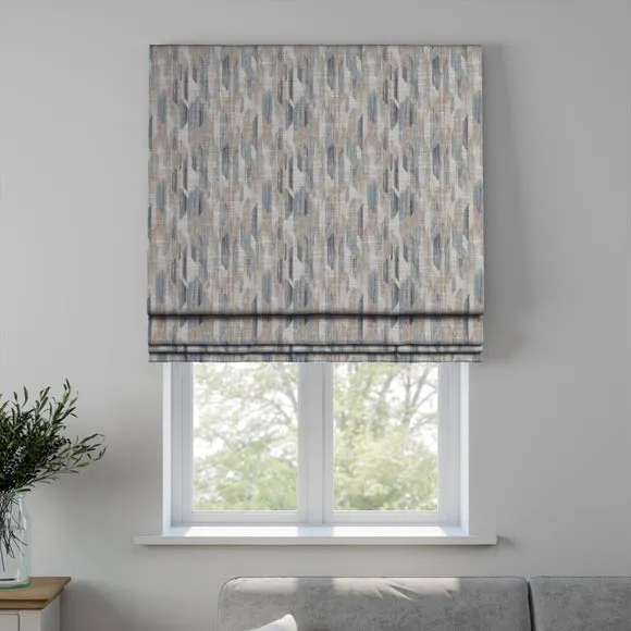 Cascata Made to Measure Roman Blind - Seafoam, Polyester by Dunelm, image 4