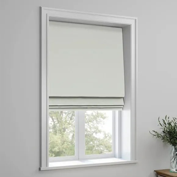 Made to Measure Roman Blind - Silver by Dunelm, image 3