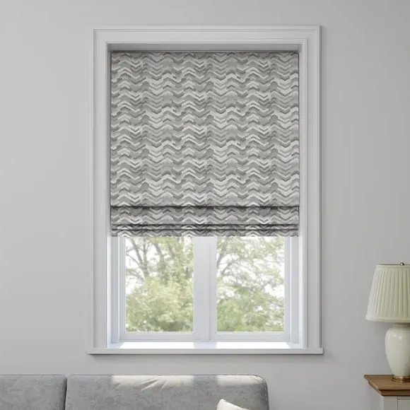 Made to Measure Roman Blind - Silver by Dunelm, image 3