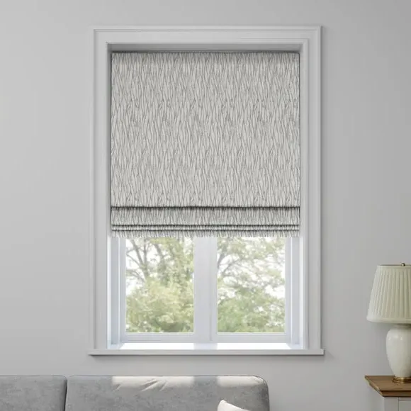 Made to Measure Roman Blind - Silver by Dunelm, image 3