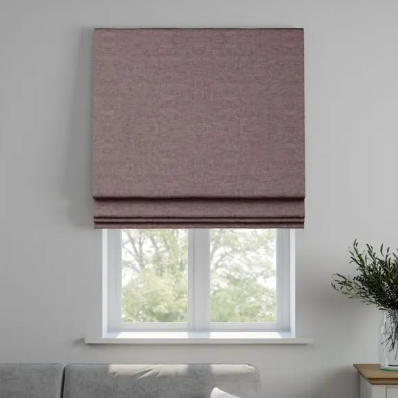 Made to Measure Roman Blind - Thistle, Velvet by Dunelm, image 4