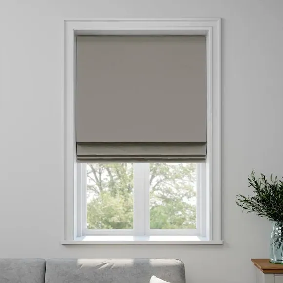 Made to Measure Roman Blind - Zinc, Cotton by Dunelm, image 3