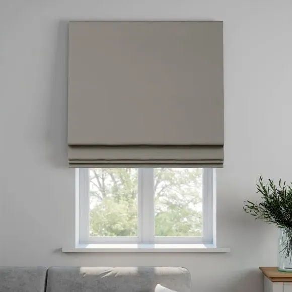 Made to Measure Roman Blind - Zinc, Cotton by Dunelm, image 4
