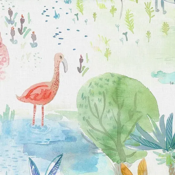 Little Adventurers Zoo Made to Measure Roman Blind - Multicoloured, Cotton alternate view