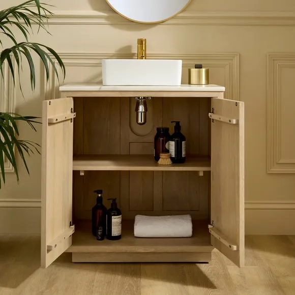 Madeline Vanity Unit - Whitewashed, Mango Wood alternate view